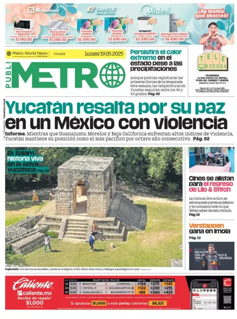 Portada de Publimetro Merida