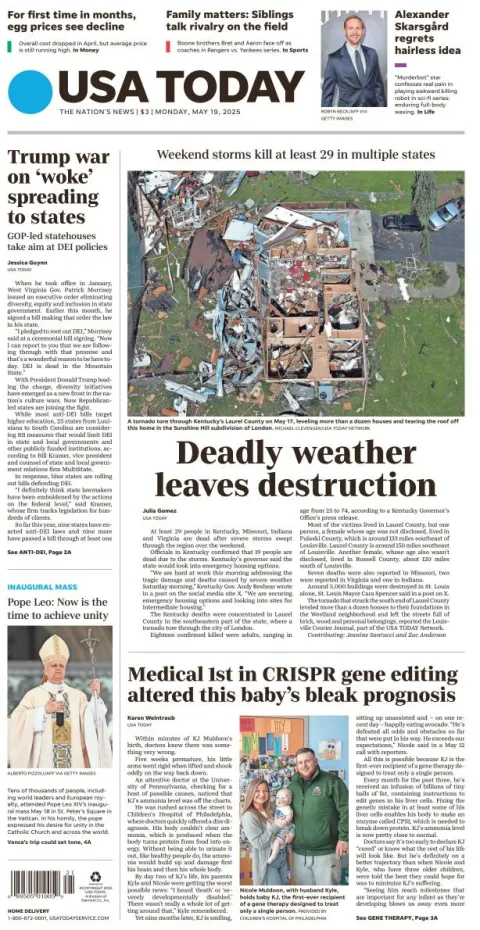 Portada de Usa Today