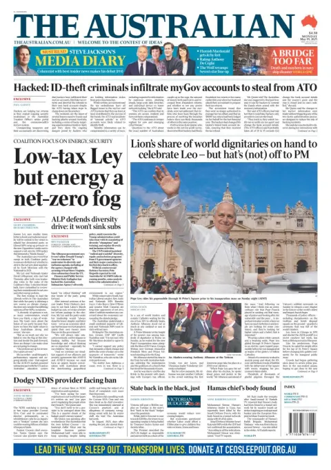 Portada de The Australian