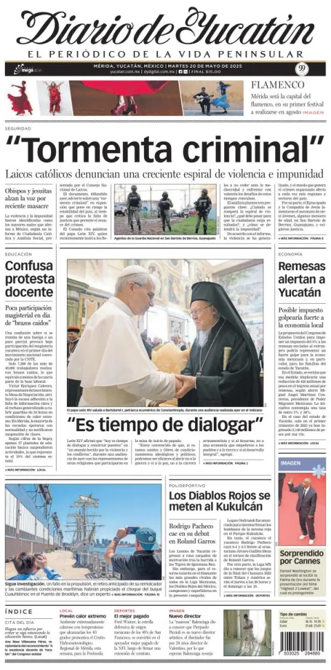Portada de Diario de Yucatán