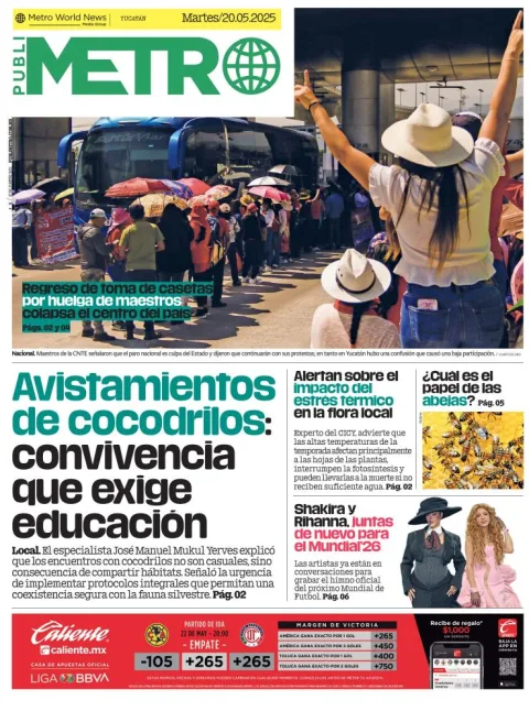 Portada de Publimetro Merida