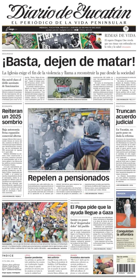 Portada de Diario de Yucatán