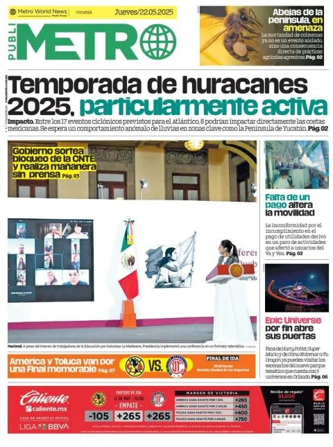 Portada de Publimetro Merida