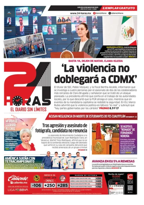 Portada de 24 Horas