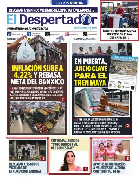 Portada de El Despertador de Quintana Roo