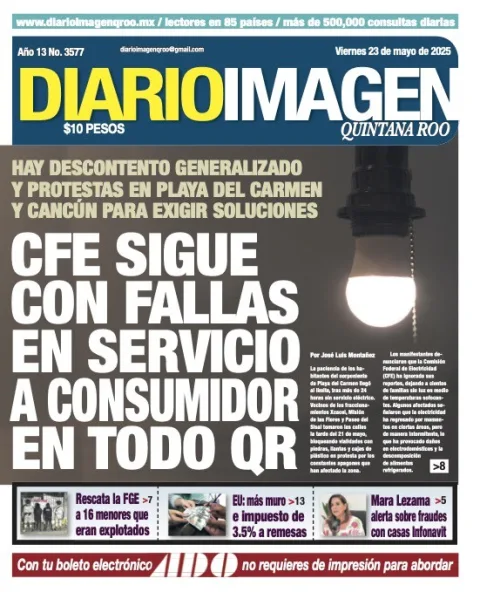 Portada de Diario Imagen Quintana Roo