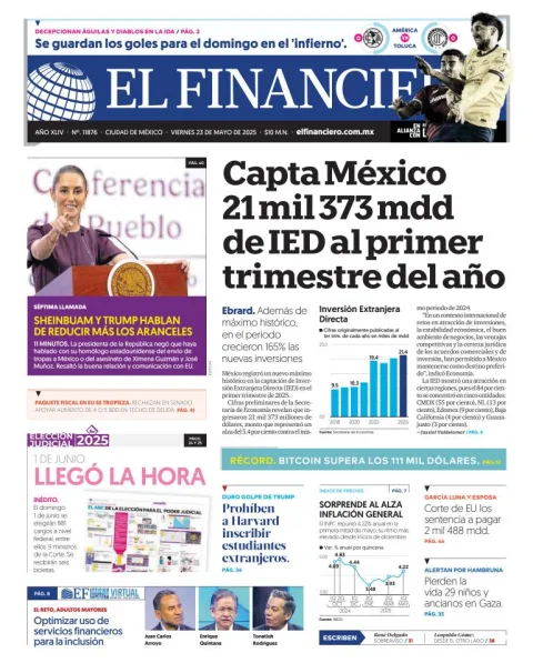Portada de El Financiero