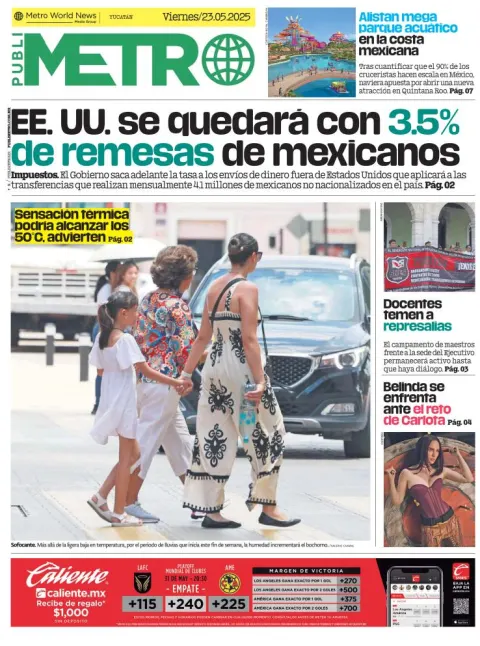 Portada de Publimetro Merida