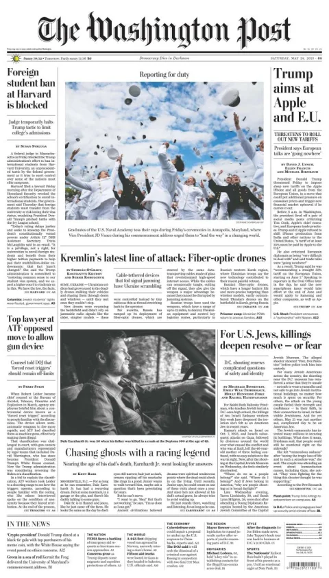 Portada de The Washington Post