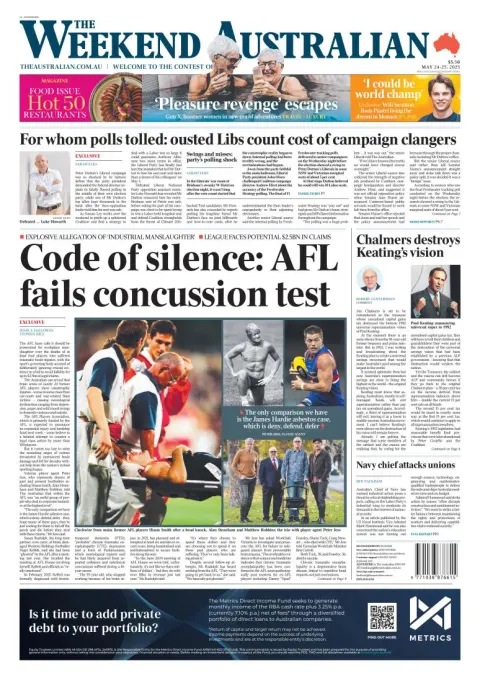 Portada de The Australian