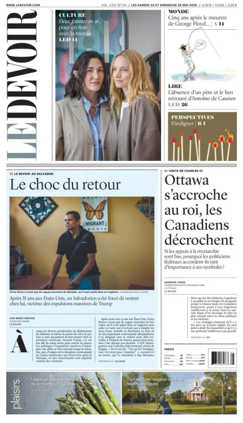 Portada de Le Devoir