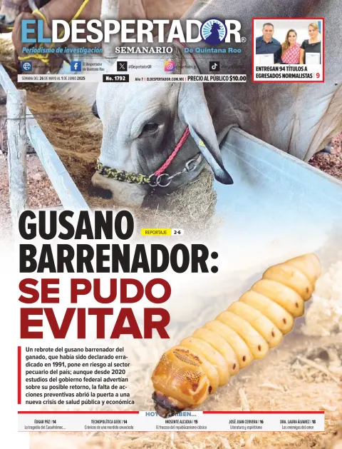 Portada de El Despertador de Quintana Roo