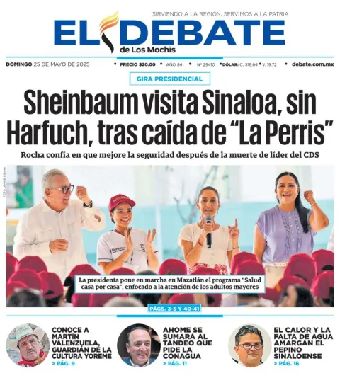 Portada de El Debate de los Mochis