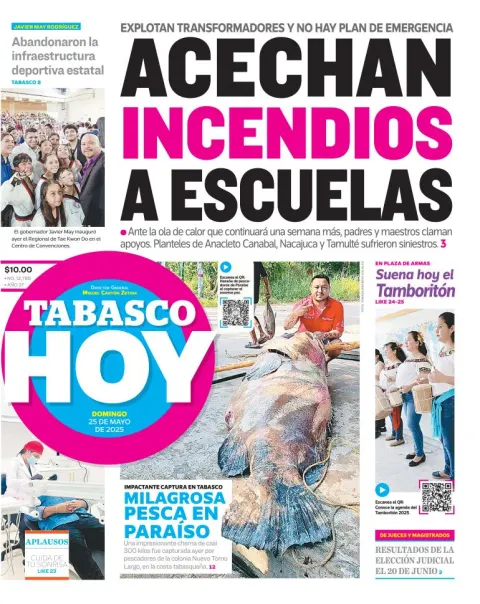 Portada de Tabasco Hoy