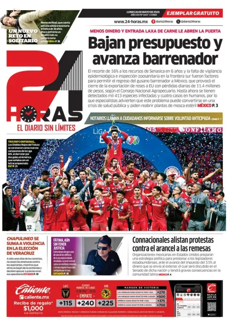 Portada de 24 Horas