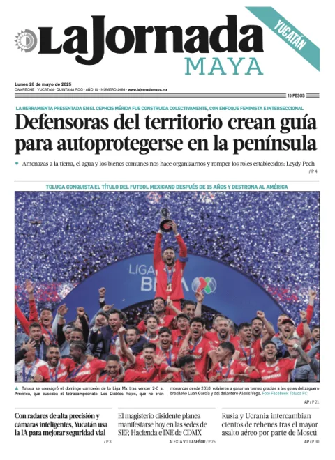 Portada de La Jornada Maya Yucatán