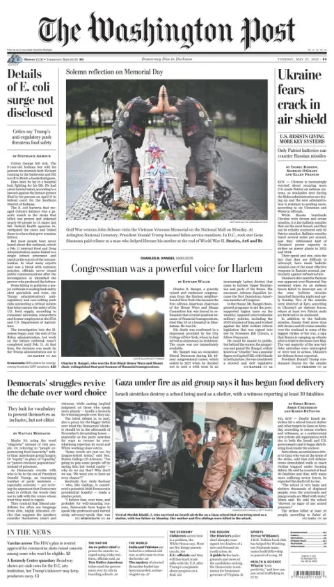 Portada de The Washington Post del martes, 27 de mayo de 2025