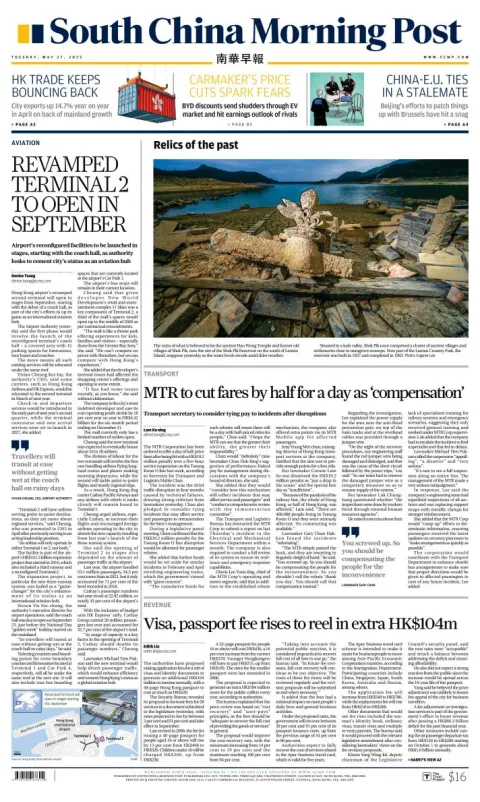 Portada de South China Morning Post