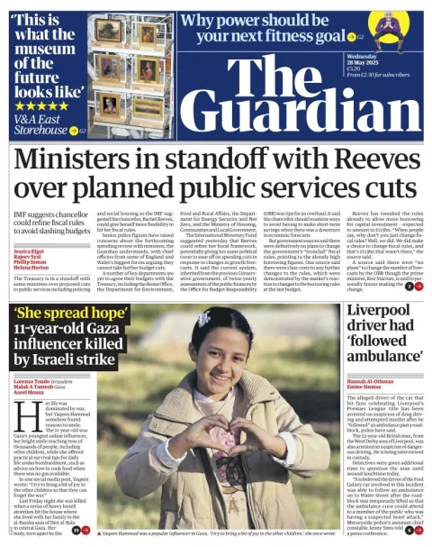 Portada de The Guardian (reino Unido)