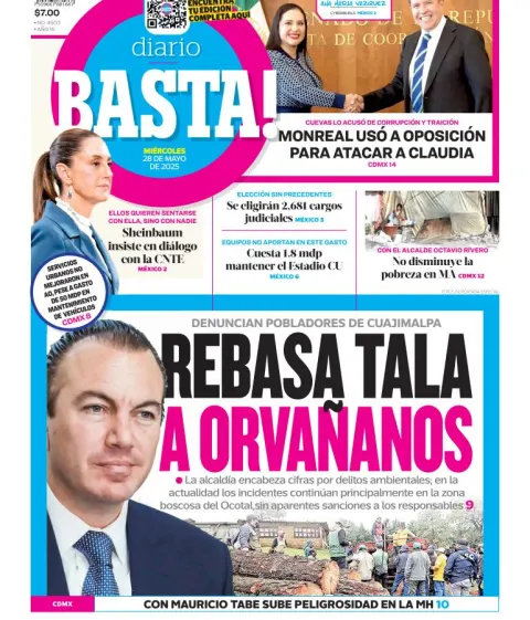 Portada de Basta del miércoles, 28 de mayo de 2025