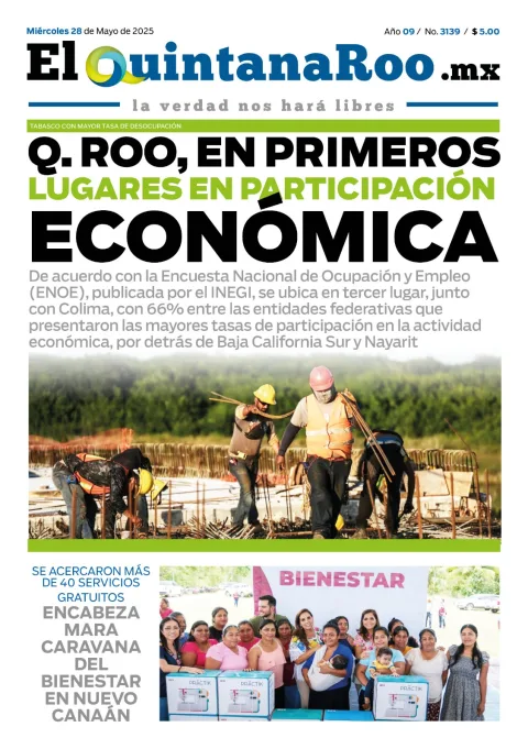 Portada de El Quintana Roo (portada)