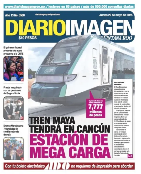 Portada de Diario Imagen Quintana Roo