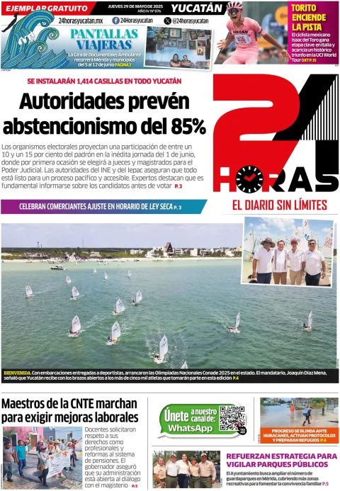 Portada de 24 Horas Yucatan