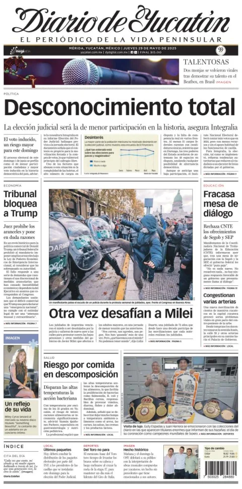 Portada de Diario de Yucatán