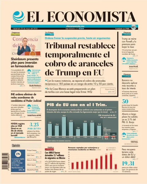 Portada de El Economista