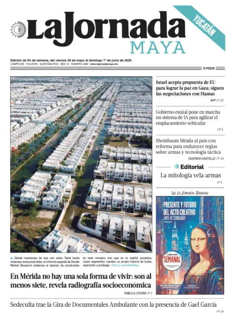 Portada de La Jornada Maya Yucatán del viernes, 30 de mayo de 2025