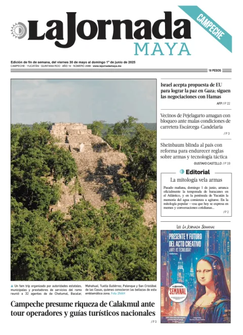 Portada de La Jornada Maya Campeche del viernes, 30 de mayo de 2025