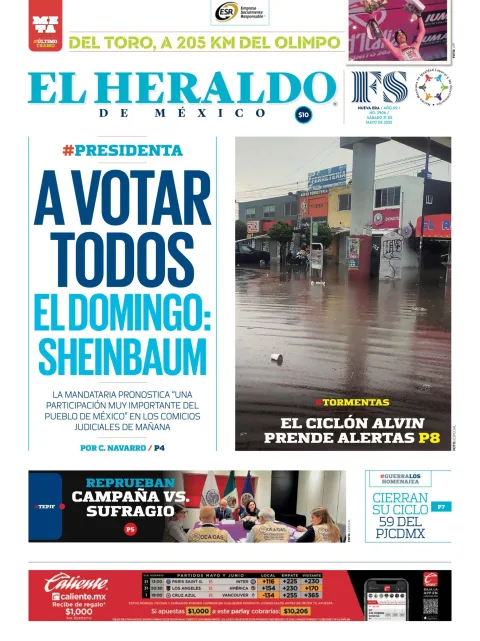 Portada de El Heraldo de Mexico