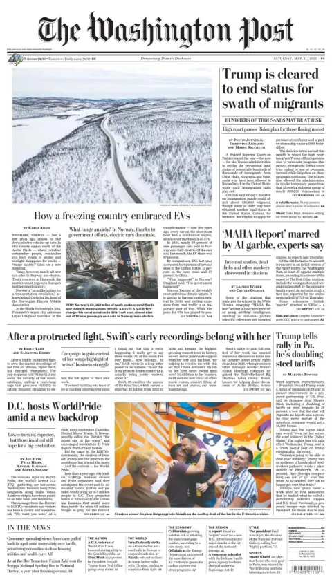 Portada de The Washington Post