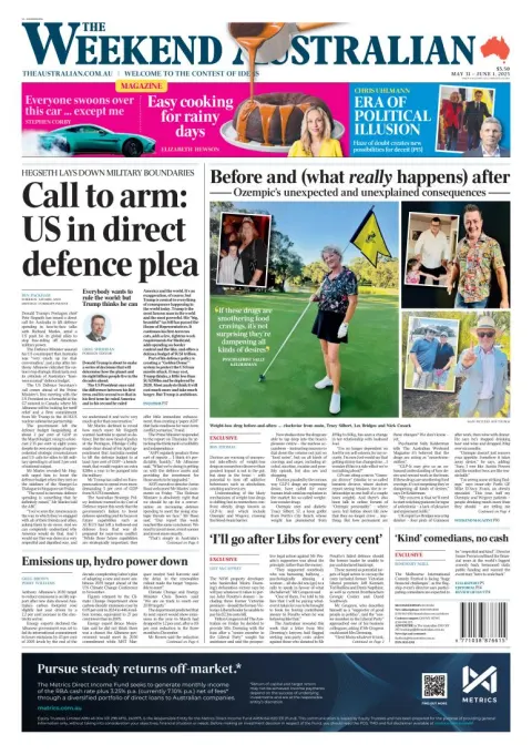 Portada de The Australian