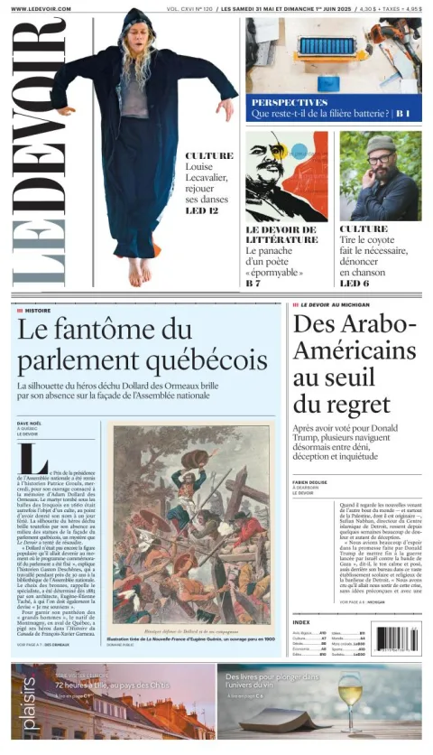 Portada de Le Devoir