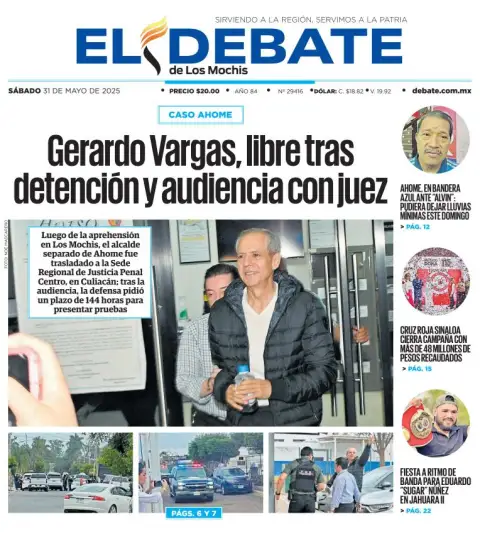 Portada de El Debate de los Mochis