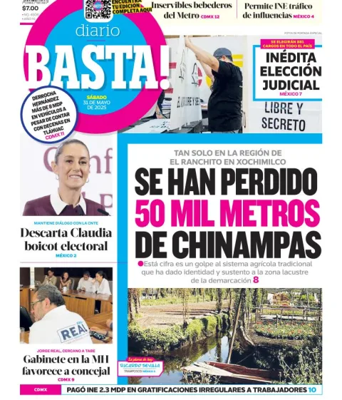 Portada de Basta del sábado, 31 de mayo de 2025