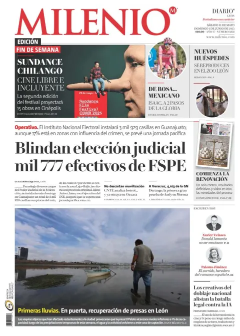 Portada de Milenio Leon del sábado, 31 de mayo de 2025