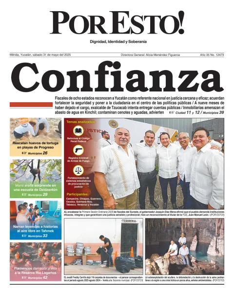 Portada de Por Esto (merida, Yucatan) del sábado, 31 de mayo de 2025