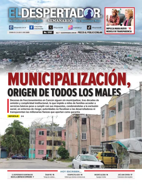Portada de El Despertador de Quintana Roo