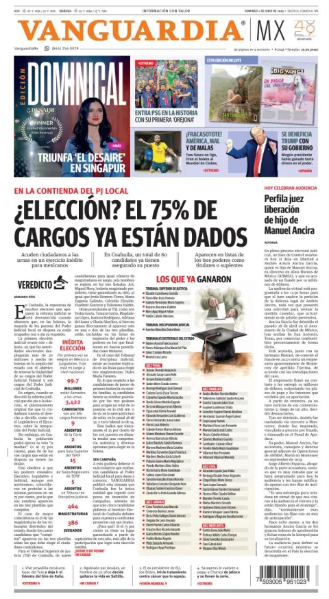 Portada de Vanguardia