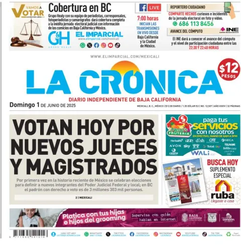 Portada de La Cronica