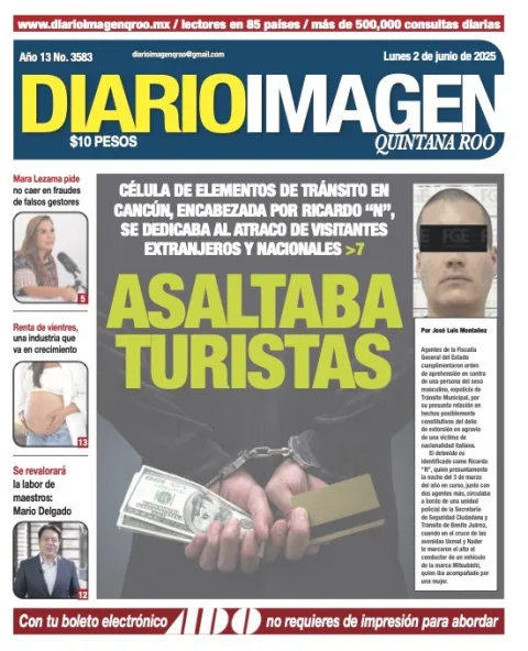 Portada de Diario Imagen Quintana Roo
