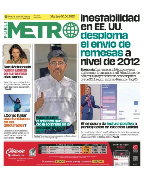Portada de Publimetro Guadalajara