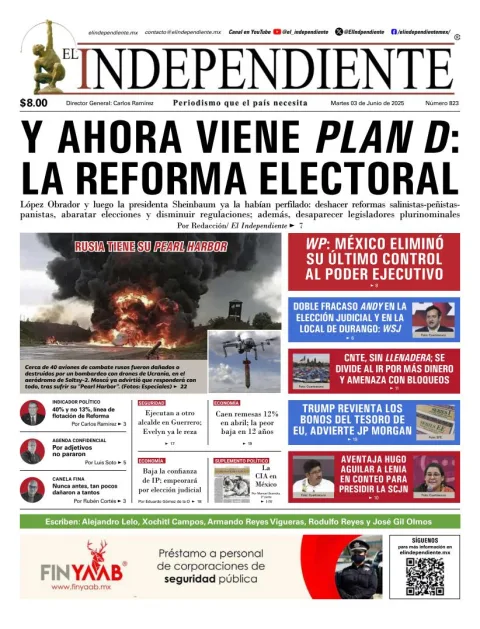 Portada de El Independiente