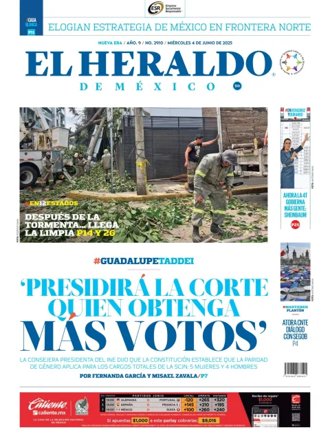 Portada de El Heraldo de Mexico