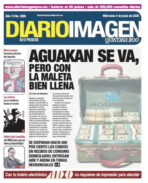 Portada de Diario Imagen Quintana Roo