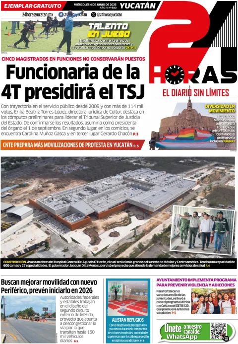 Portada de 24 Horas Yucatan