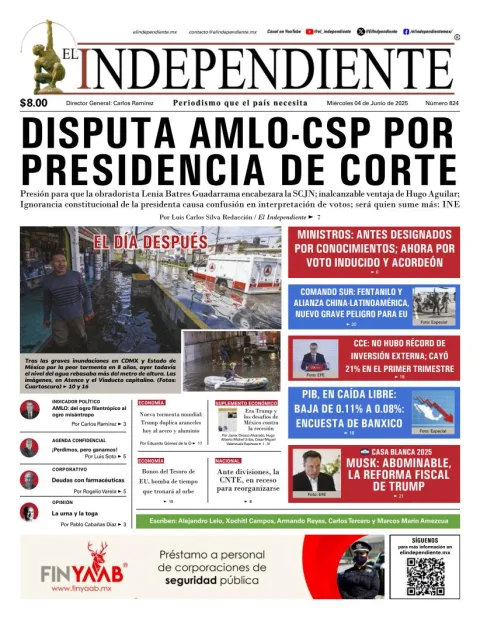 Portada de El Independiente