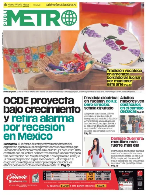 Portada de Publimetro Merida